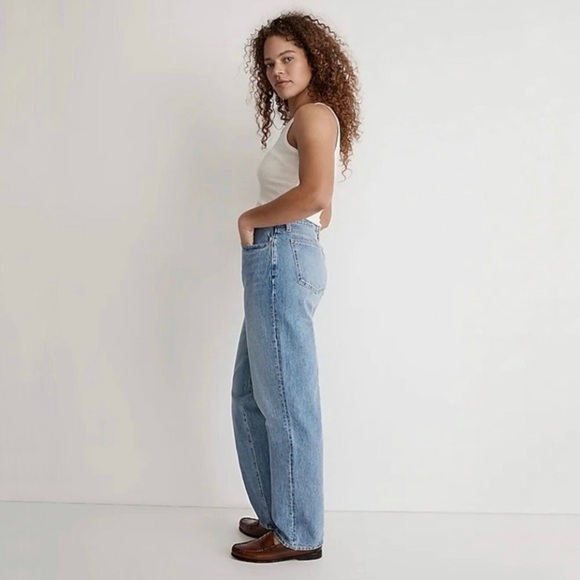 Madewell Petite Perfect Vintage Straight Jean High Waist Rigid Denim Seyland 25P - Picture 2 of 16